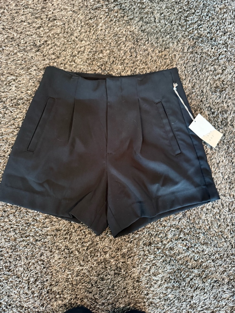 a new day Black High-Waist Tailored Shorts